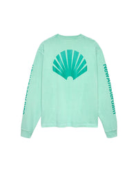 New Amsterdam LOGO LONGSLEEVE Ocean Wave Sea Green