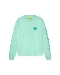 New Amsterdam LOGO LONGSLEEVE Ocean Wave Sea Green