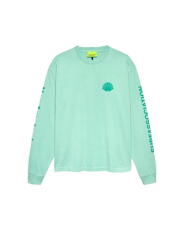 New Amsterdam LOGO LONGSLEEVE Ocean Wave Sea Green