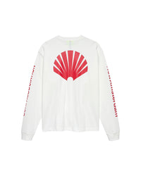 New Amsterdam LOGO LONGSLEEVE White Deep Red