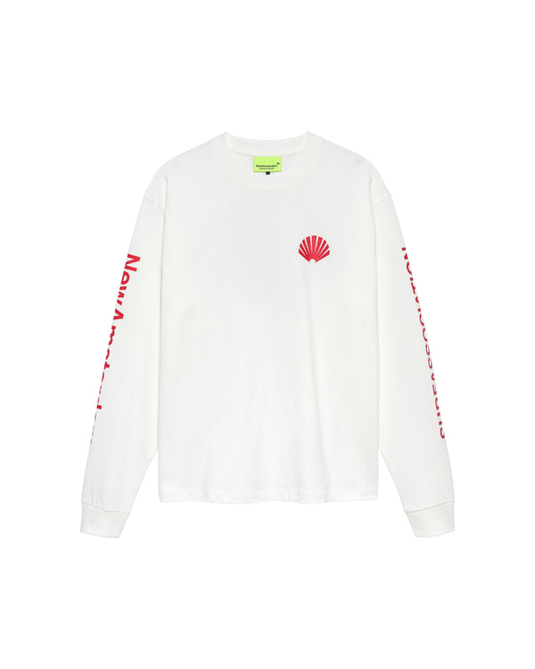New Amsterdam LOGO LONGSLEEVE White Deep Red