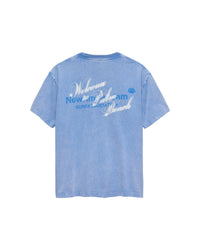 New Amsterdam WELCOME TO PALM BEACH S/S TEE Blue