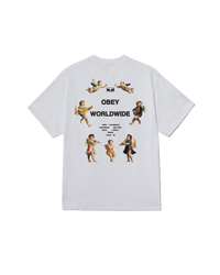OBEY ANGELS ABOVE CLASSIC T-SHIRT WHITE