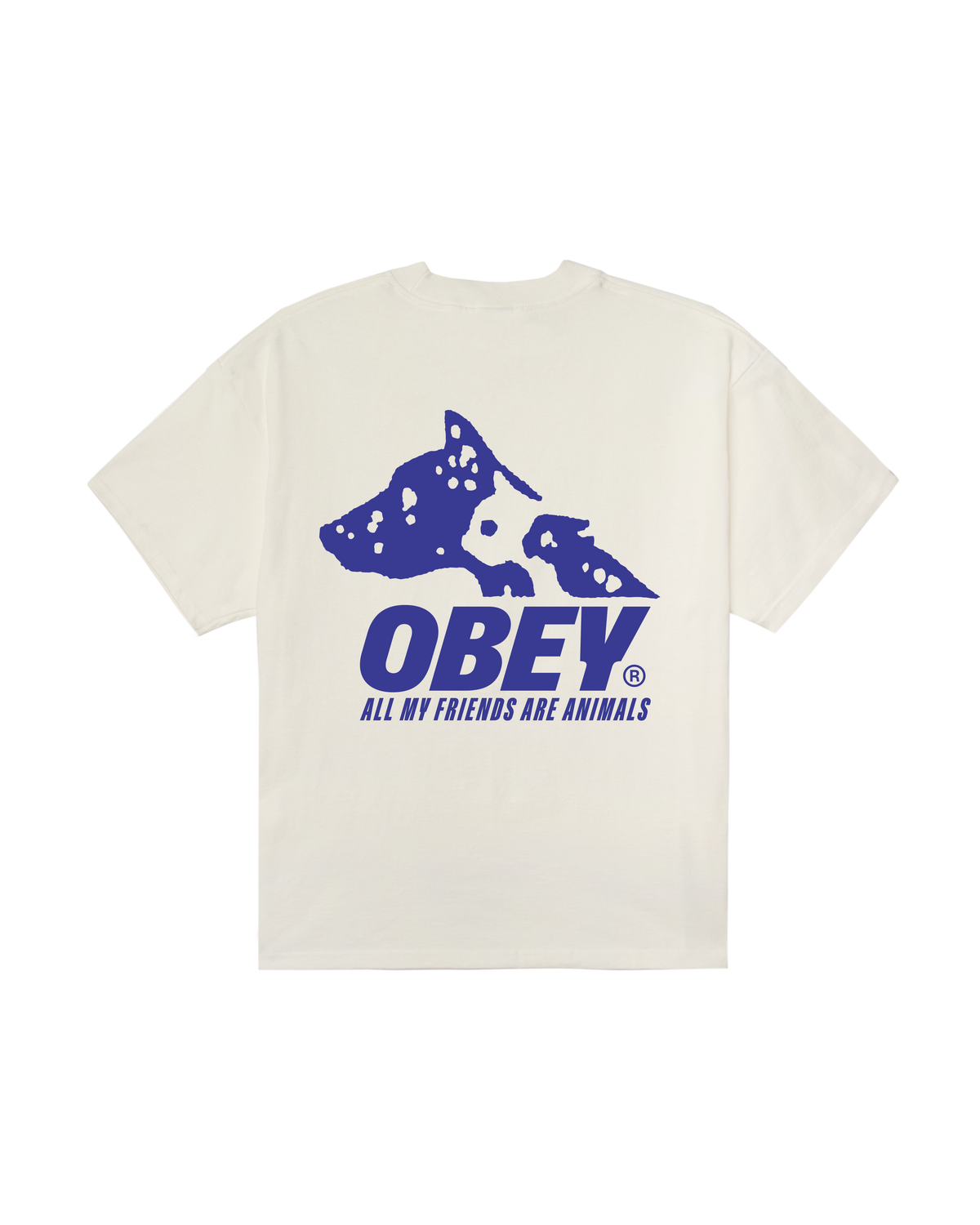 OBEY ANIMALS VINTAGE  S/S TEE VINTAGE WHITE