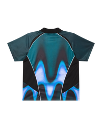 OBEY BLURRED SOCCER JERSEY DARK TEAL MULTI
