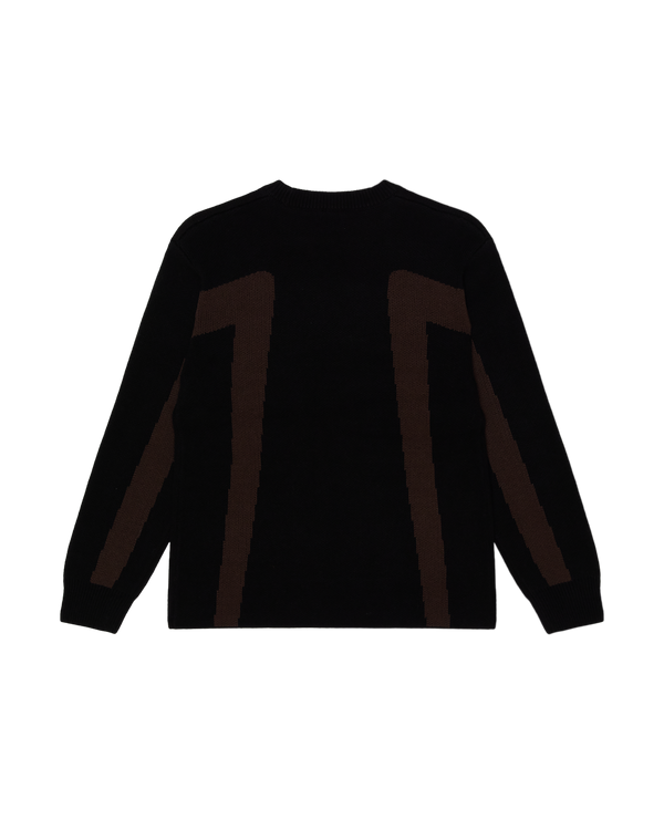 OBEY BRANN SWEATER DIGITAL BLACK MULTI