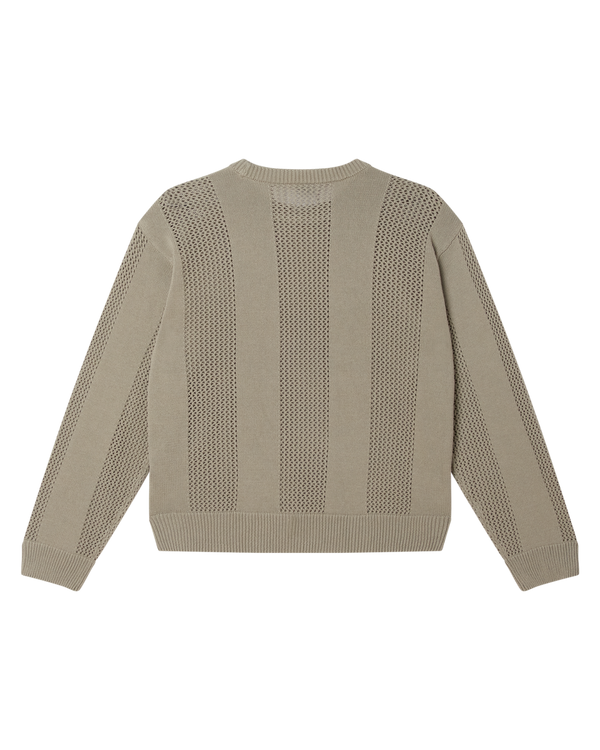 OBEY CROCHET SWEATER LONDON FOG