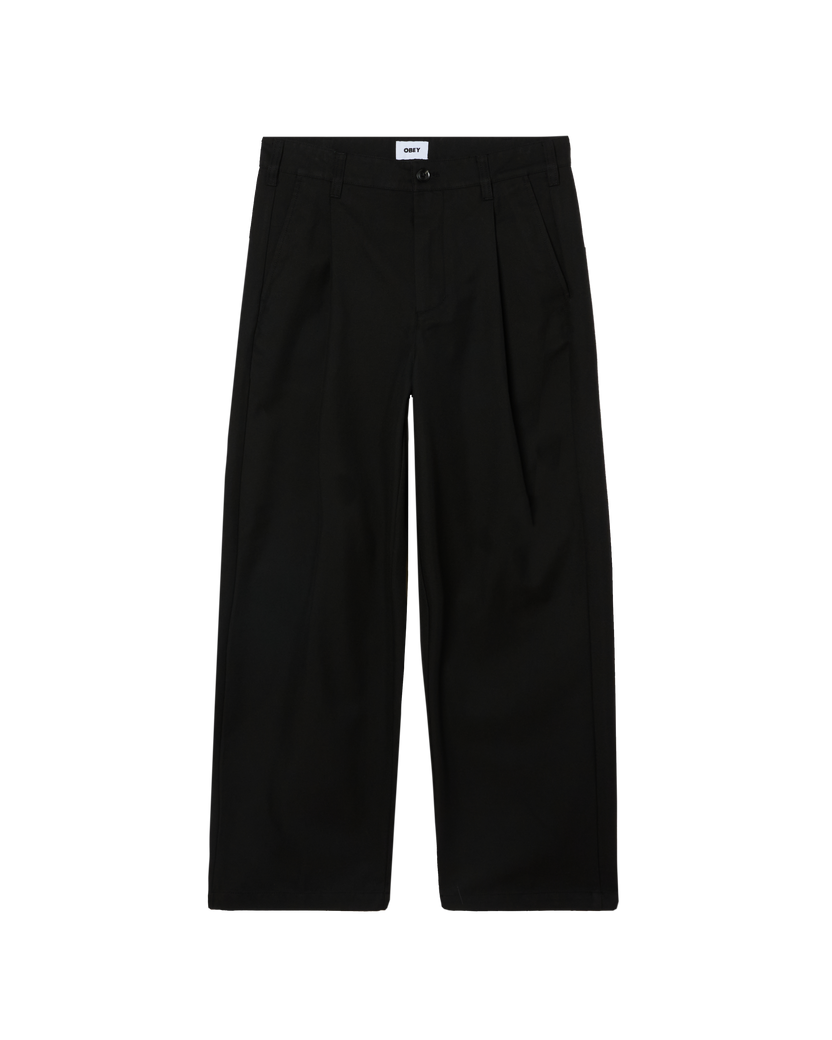 OBEY DEAN PLEATED PANT BLACK