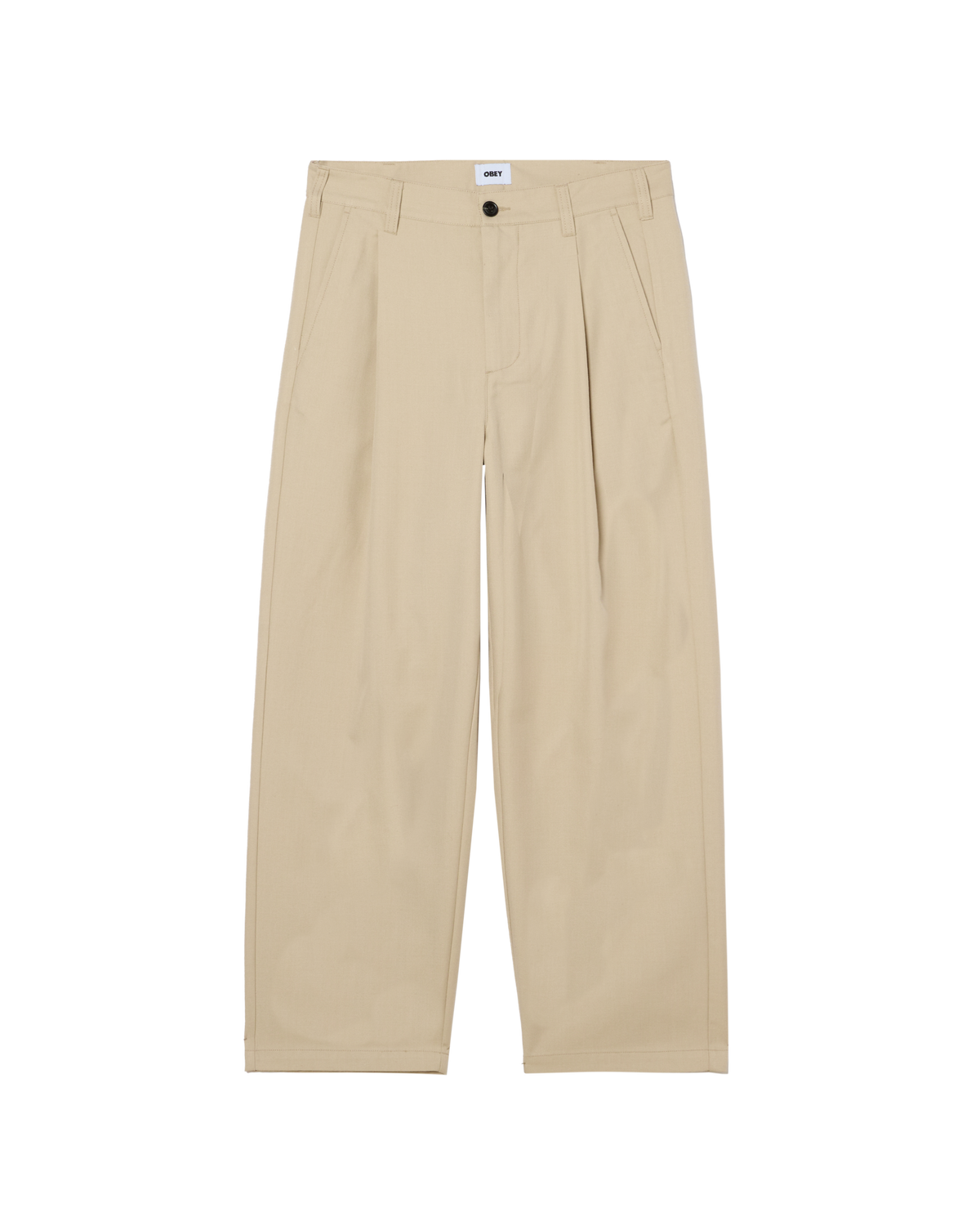 OBEY DEAN PLEATED PANT CEMENT