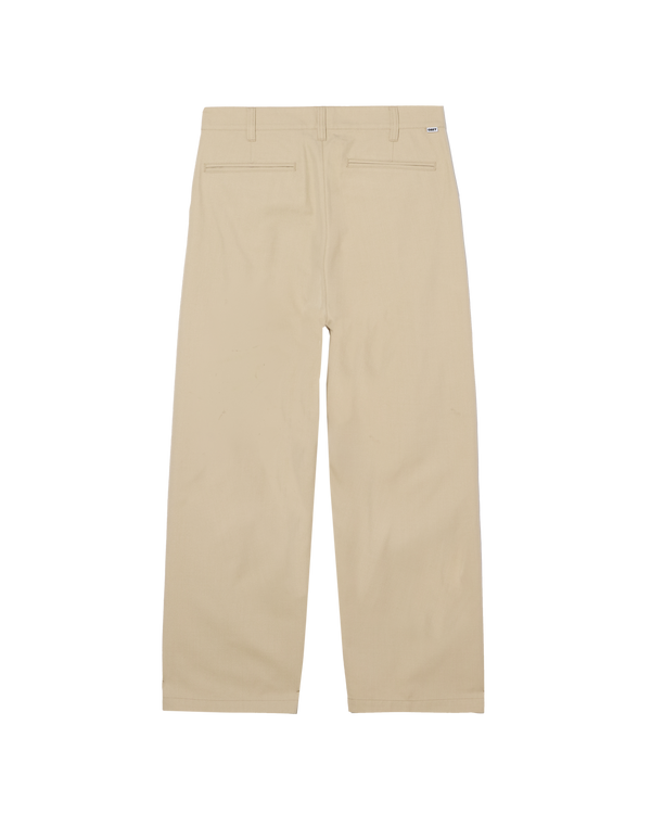 OBEY DEAN PLEATED PANT CEMENT