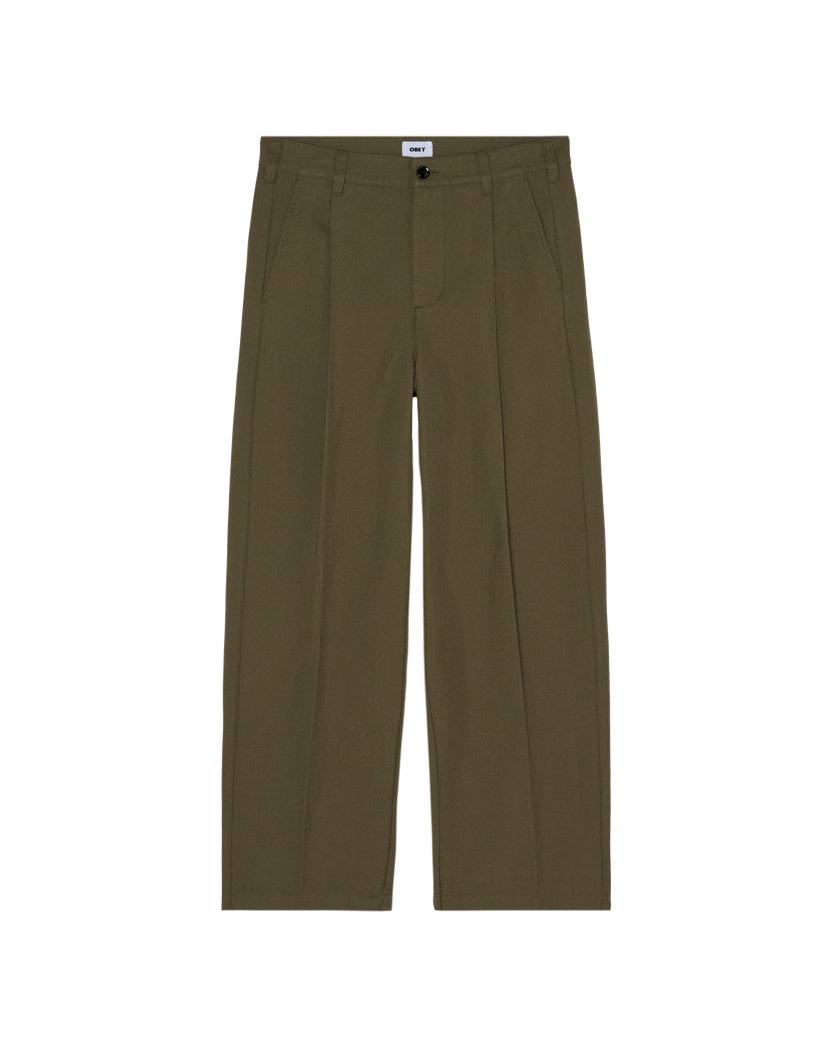 OBEY DEAN PLEATED PANT STONE GRAY