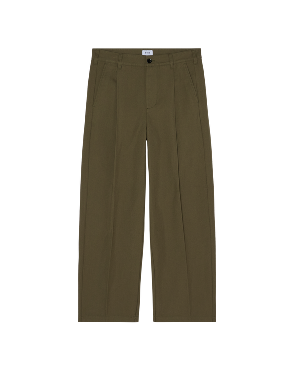 OBEY DEAN PLEATED PANT STONE GRAY — Obey