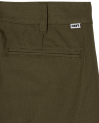 OBEY DEAN PLEATED PANT STONE GRAY