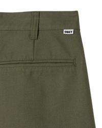 OBEY DEAN PLEATED SHORT TEA LEAF