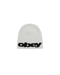 OBEY DELTA BEANIE UNBLEACHED