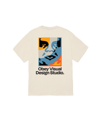 OBEY DSGN STUDIO S/S TEE CREAM