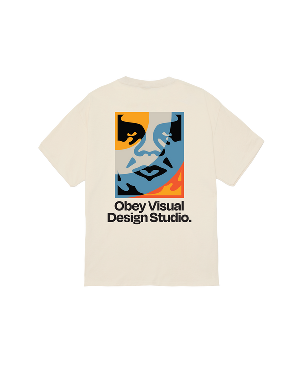 OBEY DSGN STUDIO S/S TEE CREAM — Obey