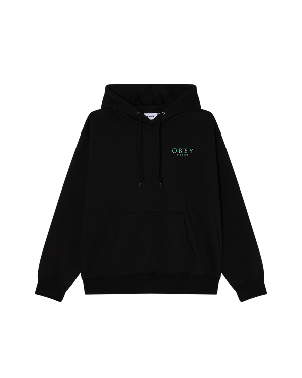 OBEY FLORES ROBUS PULLOVER BLACK
