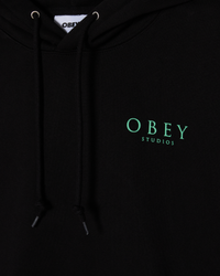 OBEY FLORES ROBUS PULLOVER BLACK