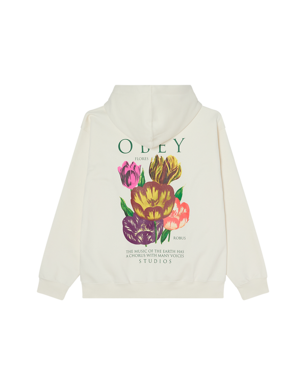 OBEY FLORES ROBUS PULLOVER UNBLEACHED — Obey