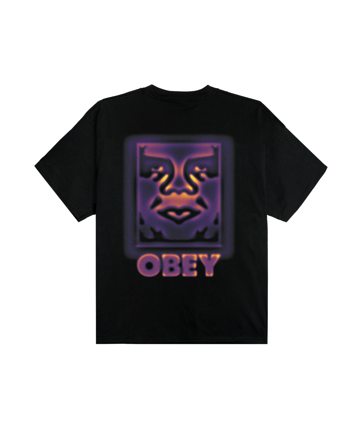 OBEY HEAT MAP ICON S/S TEE BLACK