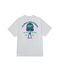 OBEY HEAVY LIFTING S/S TEE White