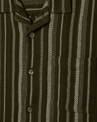 OBEY HUGH WOVEN DARK SAGE MULTI