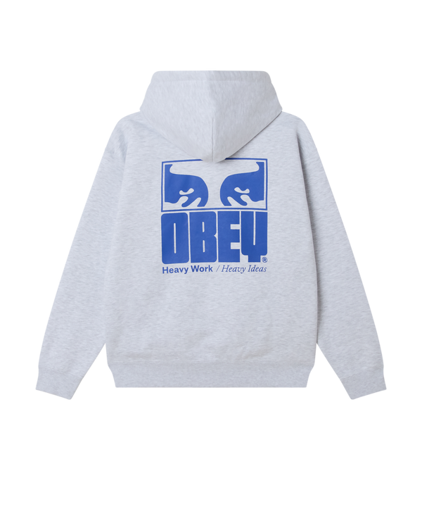 OBEY IDEAS HEAVY HOOD ASH GREY — Obey