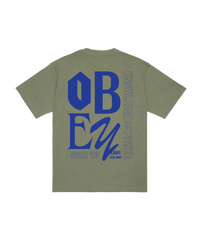 OBEY KNOWLEDGE HEAVYWEIGHT T-SHIRT DESERT GREEN
