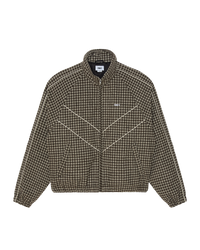 OBEY LEISURE TRAINING JACKET ABBEY STONE PLAID