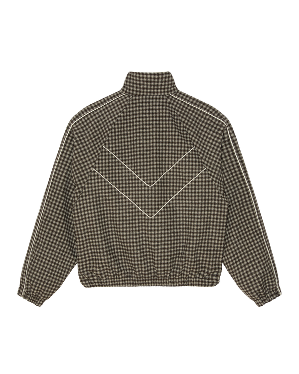 OBEY LEISURE TRAINING JACKET ABBEY STONE PLAID