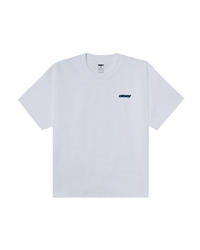 OBEY LIPS S/S TEE WHITE