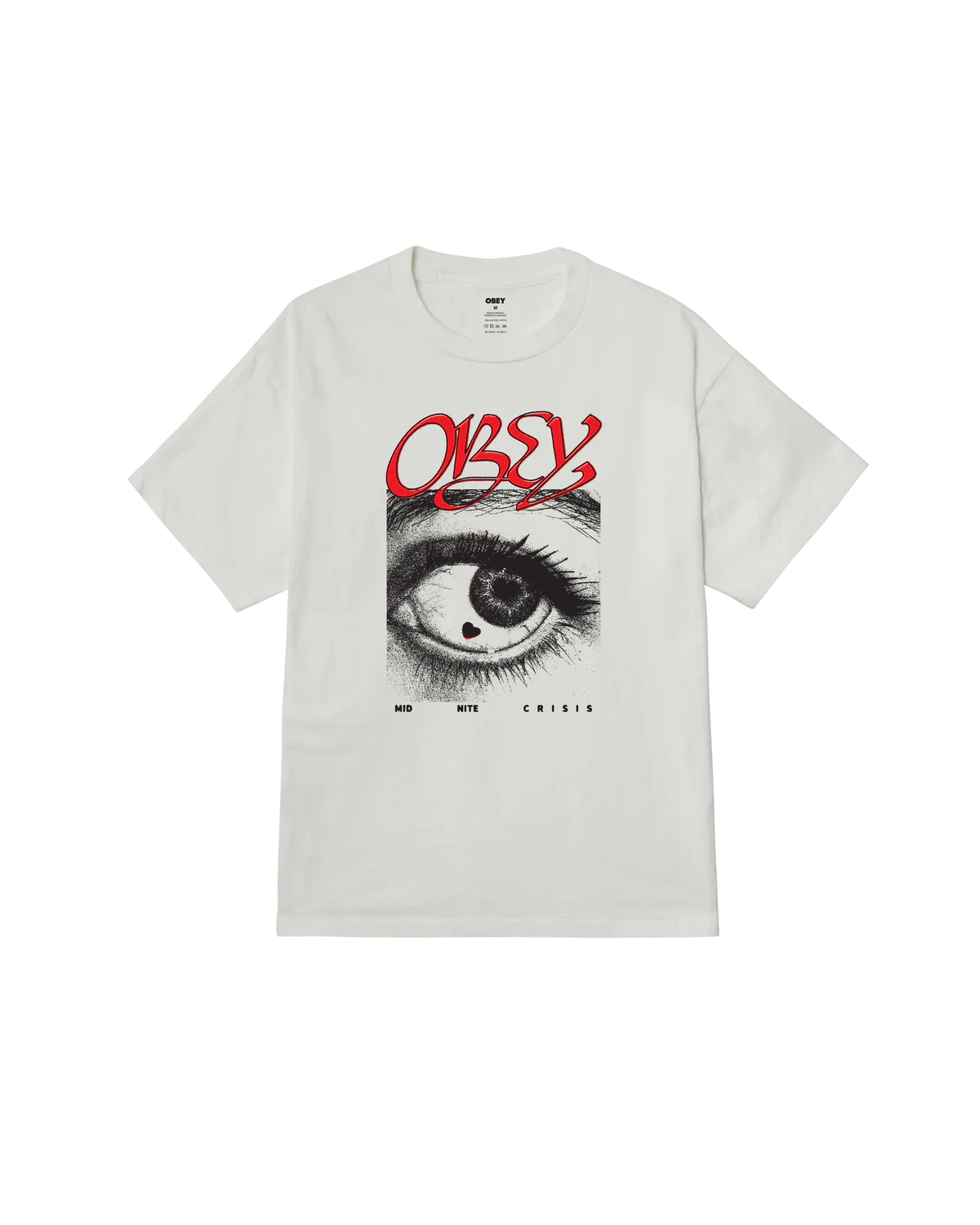 OBEY MIDNITE CRISIS PG S/S TEE Vintage White