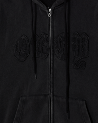 OBEY OBEY GOTHIC ZIP HOOD DUSTY BLACK LIMO