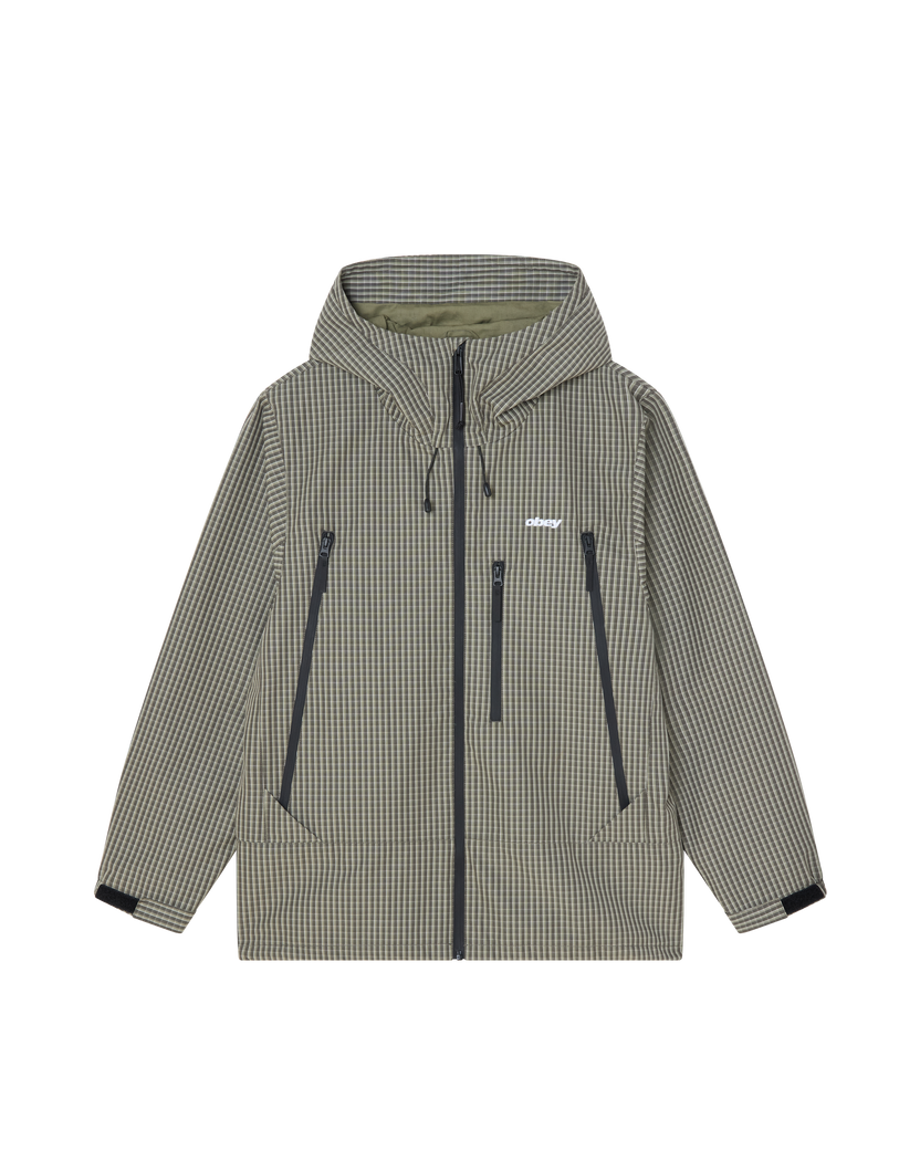 OBEY OBSIDIAN JACKET VETIVER PLAID