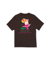 OBEY OWL S/S TEE Java Brown