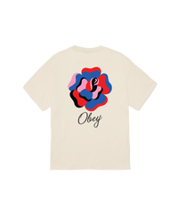 OBEY PAPER ROSE S/S TEE CREAM