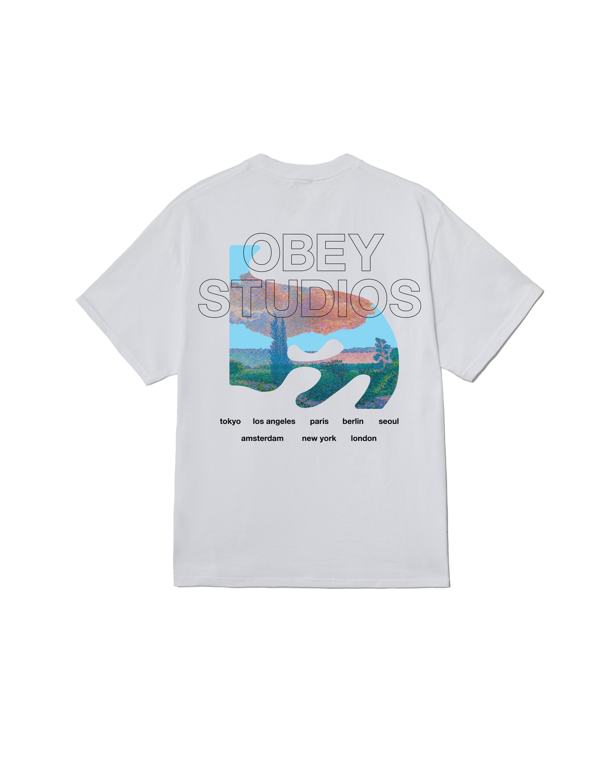 OBEY PASTURES CLASSIC T-SHIRT WHITE