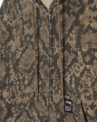 OBEY POST ZIP HOOD DUSTY VINTAGE RATTLESNAKE