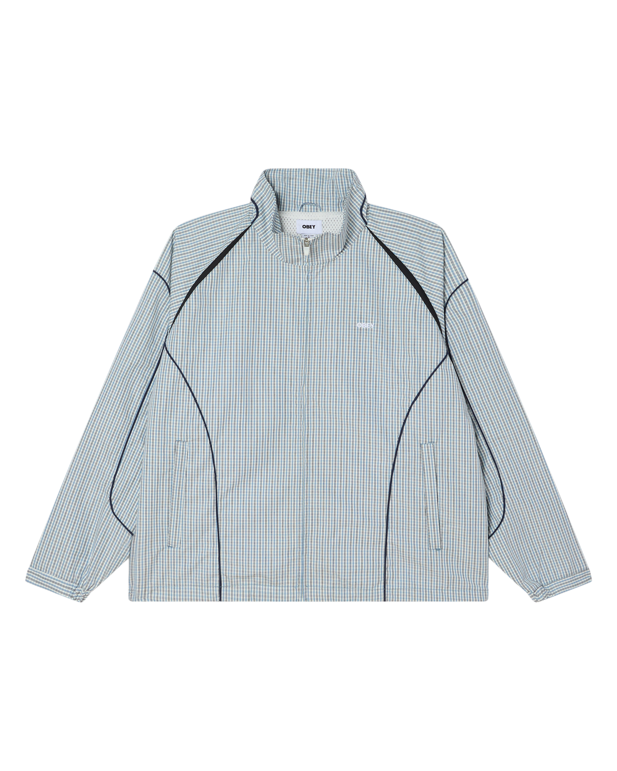 OBEY PRACTICE WINDBREAKER PLAID MULTI