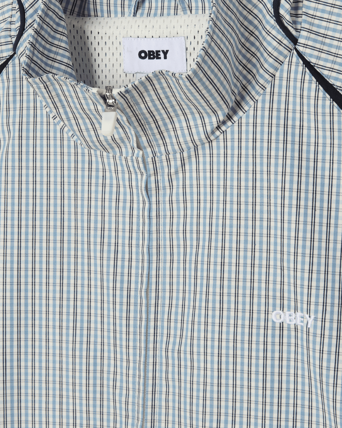 OBEY PRACTICE WINDBREAKER PLAID MULTI