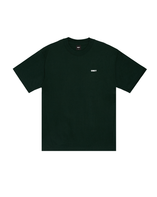 OBEY QUARTER EYE ICON HEAVYWEIGHT T-SHIRT FOREST GREEN