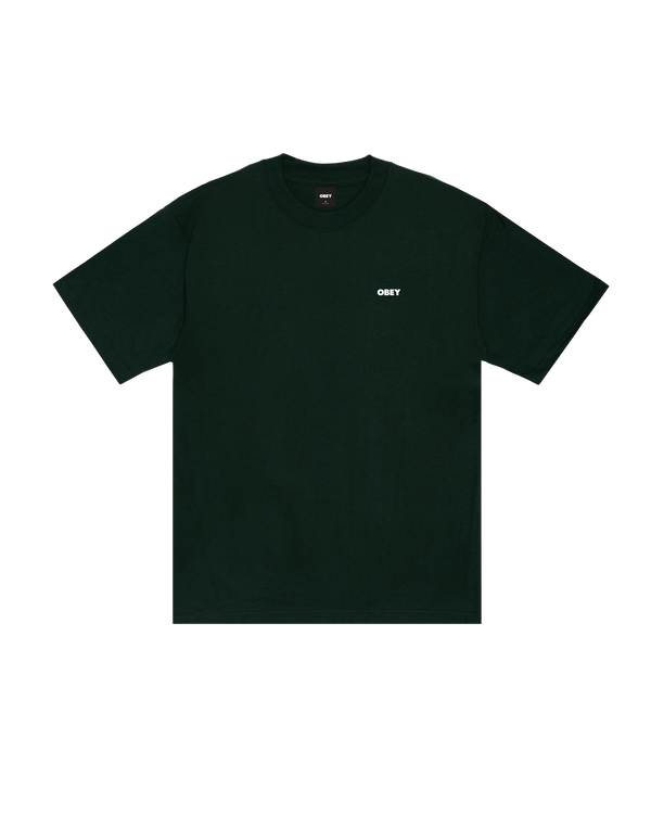 OBEY QUARTER EYE ICON HEAVYWEIGHT T-SHIRT FOREST GREEN