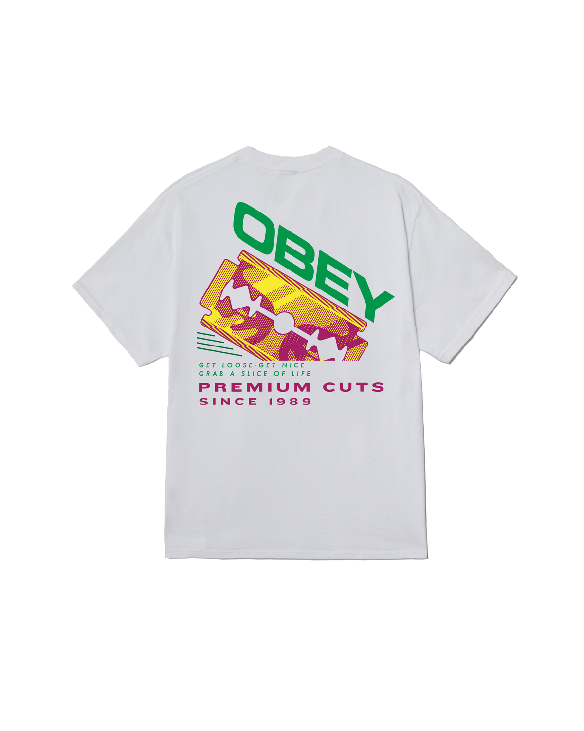 OBEY RAZOR CLASSIC T-SHIRT WHITE