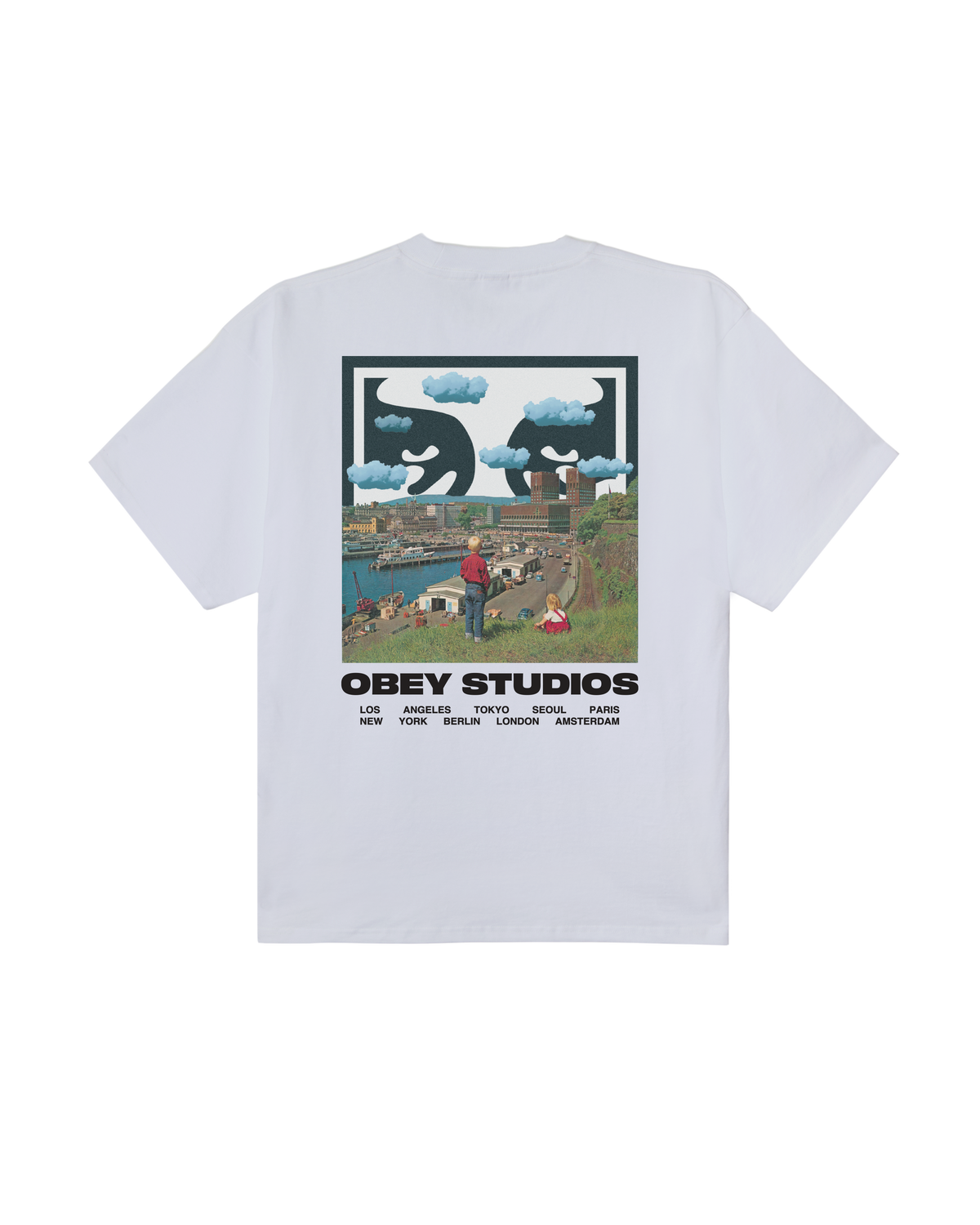 OBEY SKY FACE S/S TEE WHITE