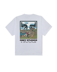 OBEY SKY FACE S/S TEE WHITE