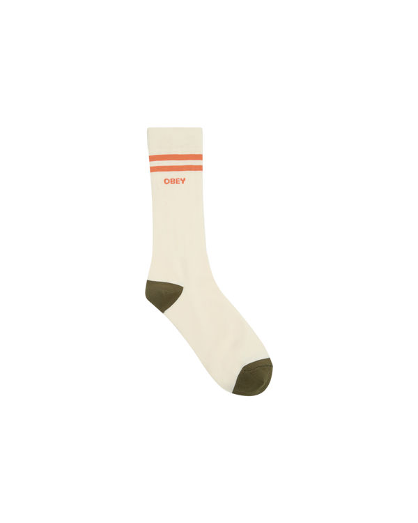 OBEY SOCCER SOCKS UNBLEACHED / DUSTY ORANGE — Obey