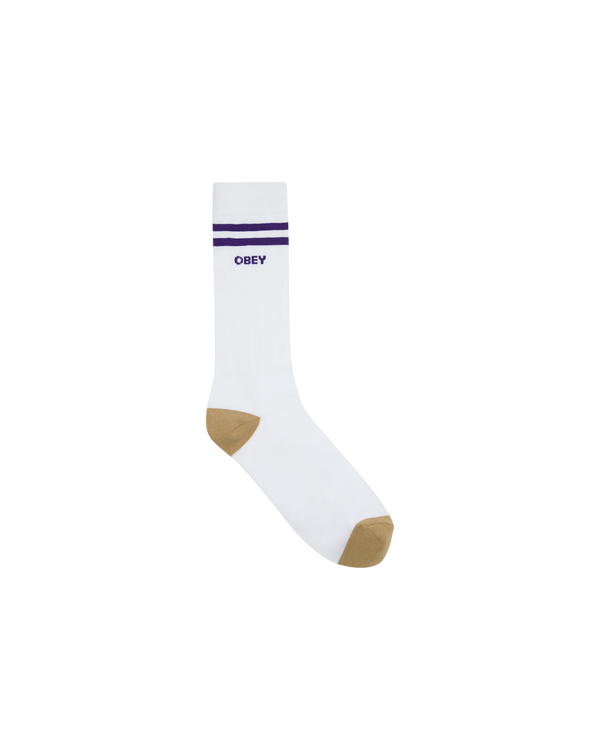 OBEY SOCCER SOCKS WHITE / SURF BLUE — Obey