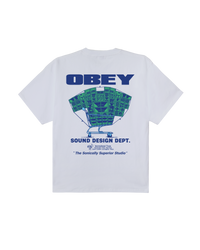 OBEY SOUND DESIGN S/S TEE WHITE