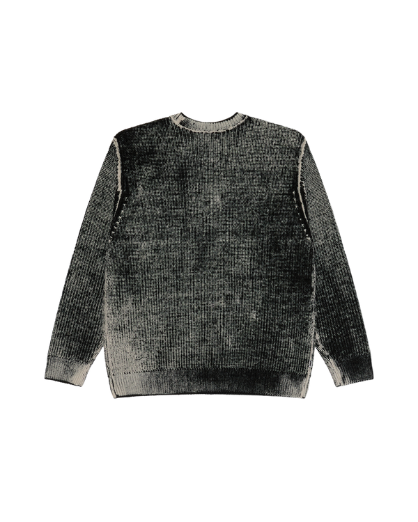 OBEY SPRAY EFFECT SWEATER DARK BLACK MULTI